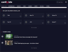 Tablet Screenshot of canlitvizle.com